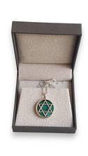 925 Silver Eilat Stone Star of David Pendant