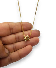 14k Star of David  Merkaba Star Pendant