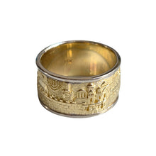 solid gold Jerusalem ring for men or women 