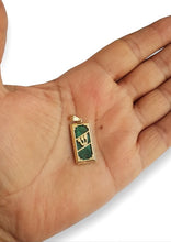 14k Gold Eilat Stone Mezuzah Pendant
