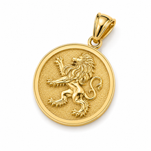 14k gold lion of judah pendant with diamonds jewish necklace handmade in israel
