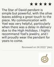 14k Gold Star of David Pendant