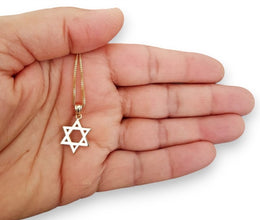 small  star of david necklace