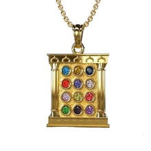 A 14k gold Hoshen pendant 