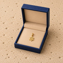 Small Magen David Chai Necklace 14K Gold