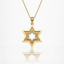 14K Solid Gold Star of David Pendant with Premium Lab Grown Diamonds, Magen David Pendant, Israeli Jewish Fine Jewelry