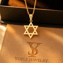 14k Gold Star of David Pendant | Small Magen David Necklace | Handmade in Israel