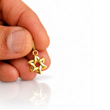 Small 14K Gold Magen David Pendant Size Reference Handmade in Israel