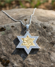 14k gold Jerusalem star of David pendant