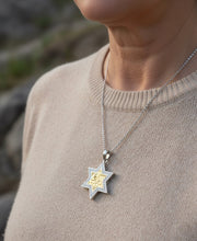 14k Gold Jerusalem Star of David Pendant