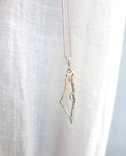 14k Gold Map of Israel Star of David Pendant set with Diamonds,Gold Israel Pendant,Gold Jewish Pendant, Israel Jewelry