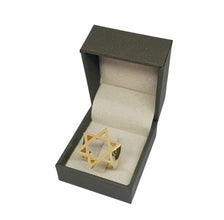 14k Gold Star of David Men's Ring
