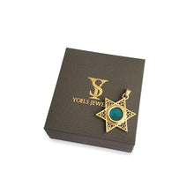 14K Gold Eilat Stone Pendant