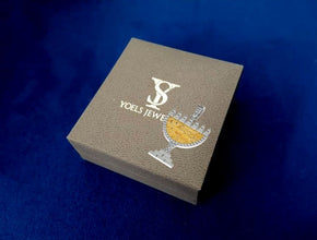 14K Gold Jerusalem Menorah Pendant