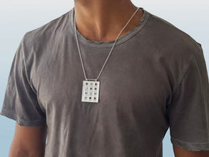 14k Solid Gold hoshen pendant for men