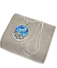 925 Silver Roman Glass Jerusalem Pendant Necklace