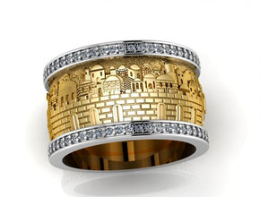 14k Gold Jerusalem ring 