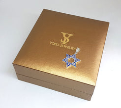 star of david necklace gold	