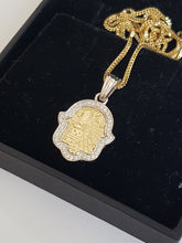 14k hamsa pendant