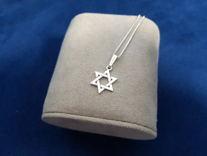 14k Gold Star of David Tiny Pendant