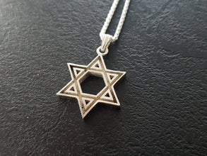 Large 14k Yellow Gold Star of David Pendant