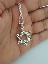 14k gold mens star of david pendant