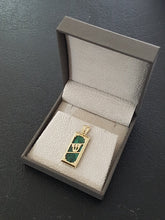 14k Gold Eilat Stone Mezuzah Pendant