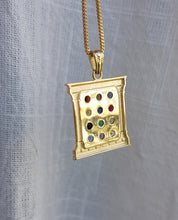 14k Gold Hoshen 12 Tribes Of Israel Pendant
