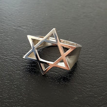 925 silver star of david ring