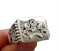 silver lion of judah ring