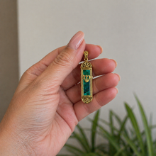 Eilat stone mezuzah charm gold Jewish pendant meaningful Judaica jewelry
