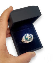 925 Silver 9k Eilat Stone Ring