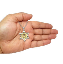 14k gold menorah star of david  on hand