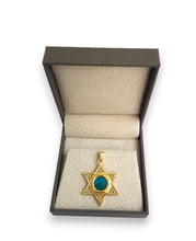 14K Gold Eilat Stone Pendant