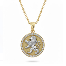 gold lion of judah pendant