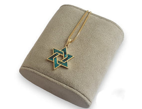 gold star of david pendant