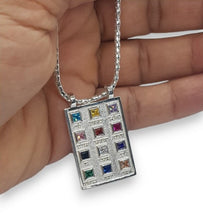 925 Silver  Hoshen Pendant 12 Tribes Of Israel Priestly Breastplate Pendant Jewelry