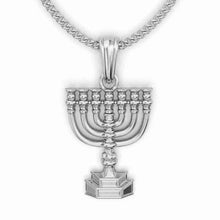 925 Silver  Menorah Pendant