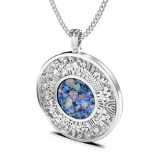 925 Silver Roman Glass Jerusalem Pendant,Roman Glass Pendant ,Jewish Pendant