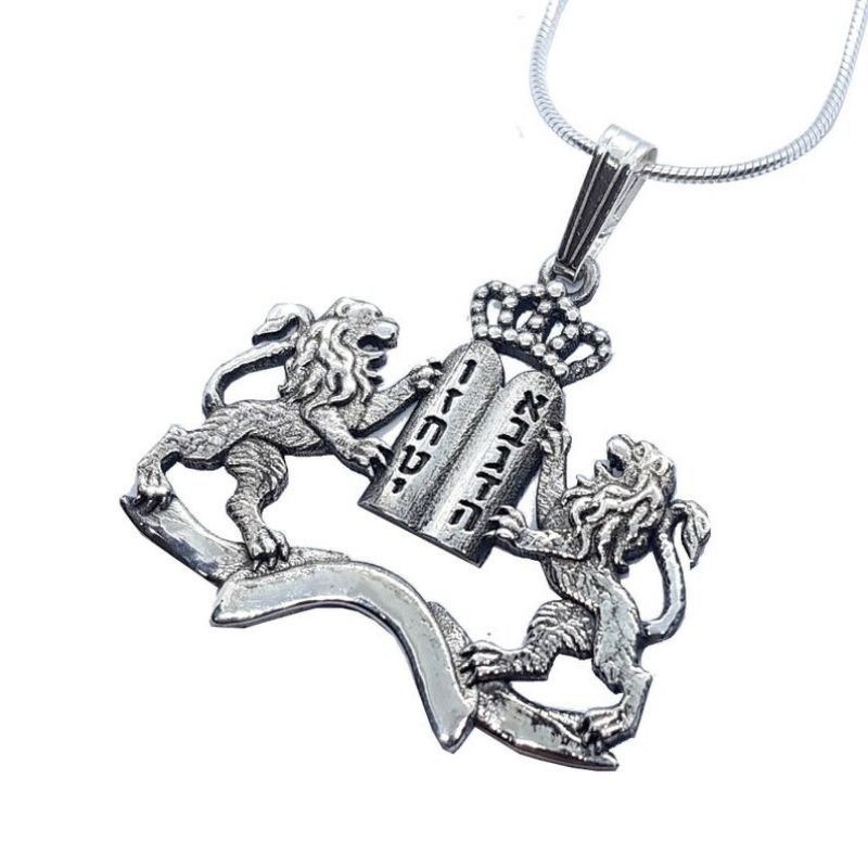 925 Silver Ten Commandments Pendant ,Lion of Judah Pendant,Lion Pendant