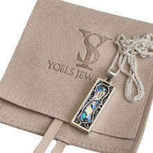 Roman Glass Silver Mezuzah Pendant