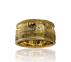 14K Gold Jerusalem Ring For Men And Women