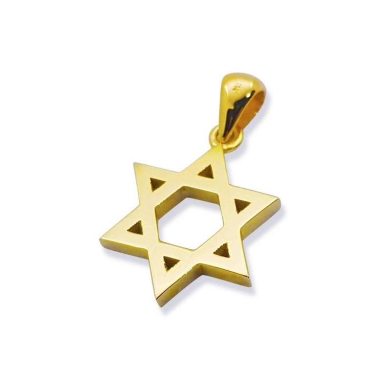 14k gold Star of David Pendant