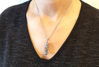 Gold 925 Silver 12 Tribes Hoshen Choshen Pendant Hakohanim Necklace,Star of David Charm,Jewish Jewelry,Holy Land Israel Pendant-real look