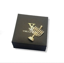 14k gold menorah