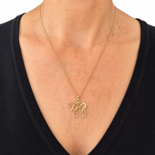 14K Gold Filigree Chai Pendant,Jewish Pendant Handmade In Israel