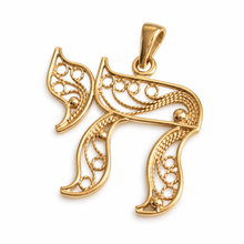 Gold chai pendant 