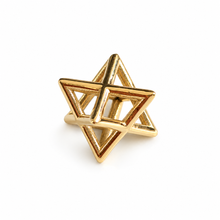 14k Star of David  Merkaba Star Pendant