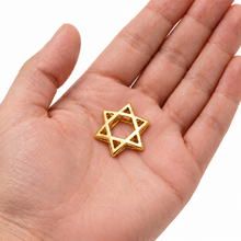 14K gold star of david pendant 
