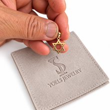 Gold Star of David pendant 